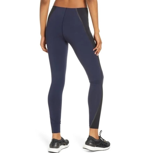 NWT Spanx Mesh Contour High Rise Pull On Shaping Leggings in Lapis Night - Picture 4 of 10